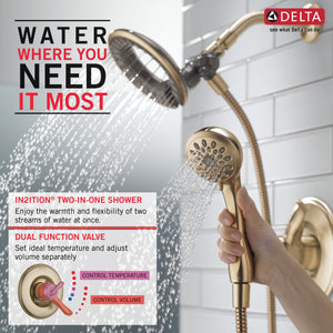 Linden Single-Handle Shower Only in Champagne Bronze - Pull Down Hand Shower