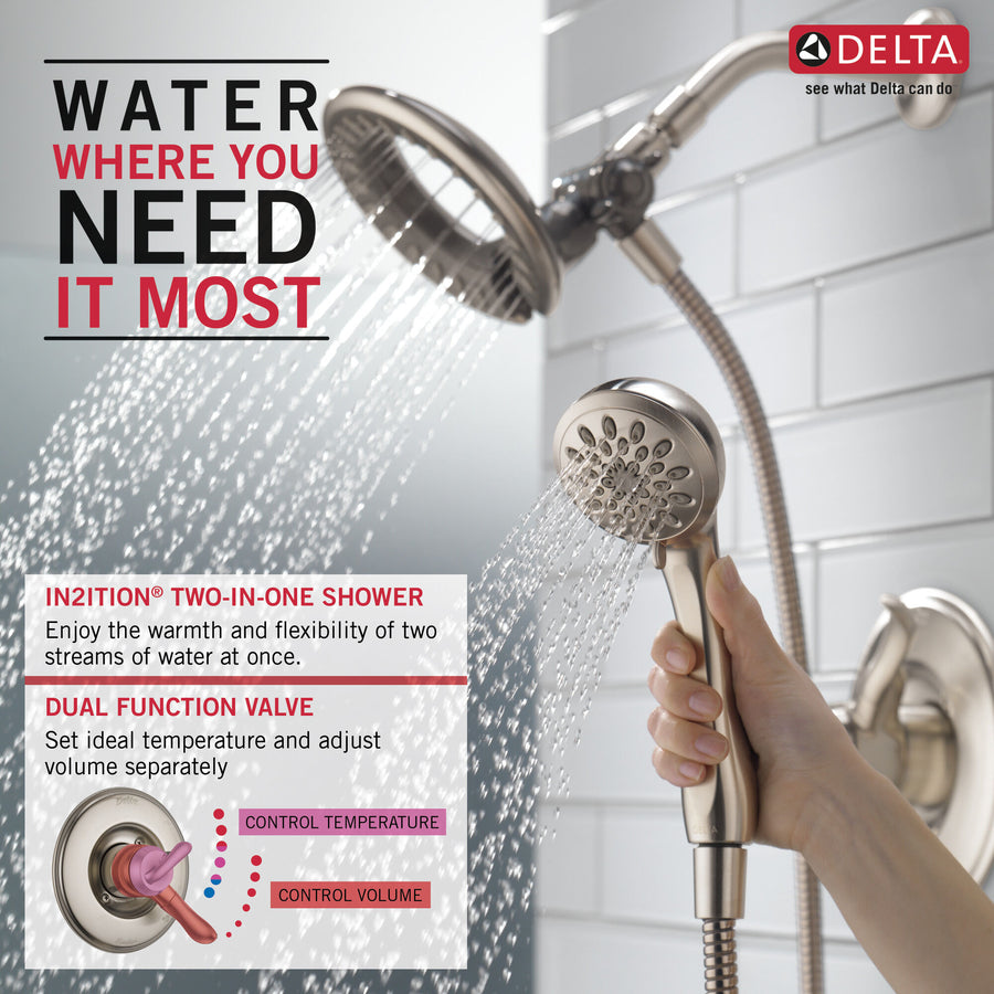 Linden Single-Handle Shower Only in Stainless - Pull Down Hand Shower