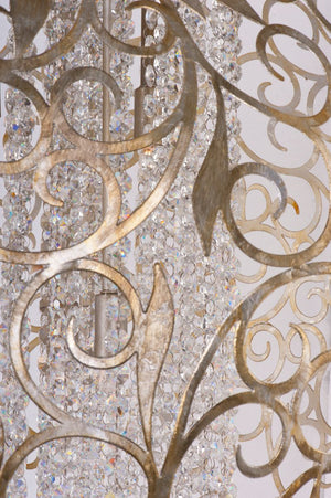 Arabesque 30' 13 Light Single Pendant in Golden Silver