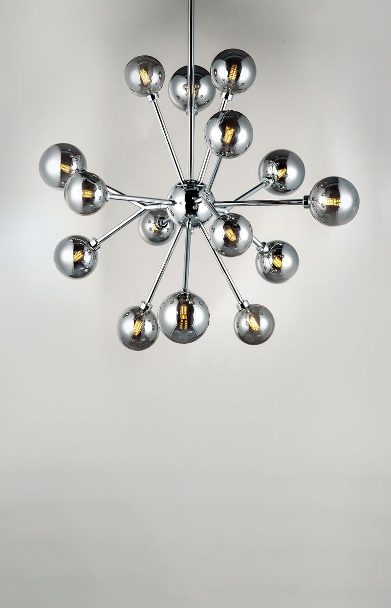 Asteroid 30.75' 15 Light Multi-Light Pendant in Polished Chrome