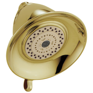 Universal Showering Showerhead in Polished Brass - 3 Spray Settings