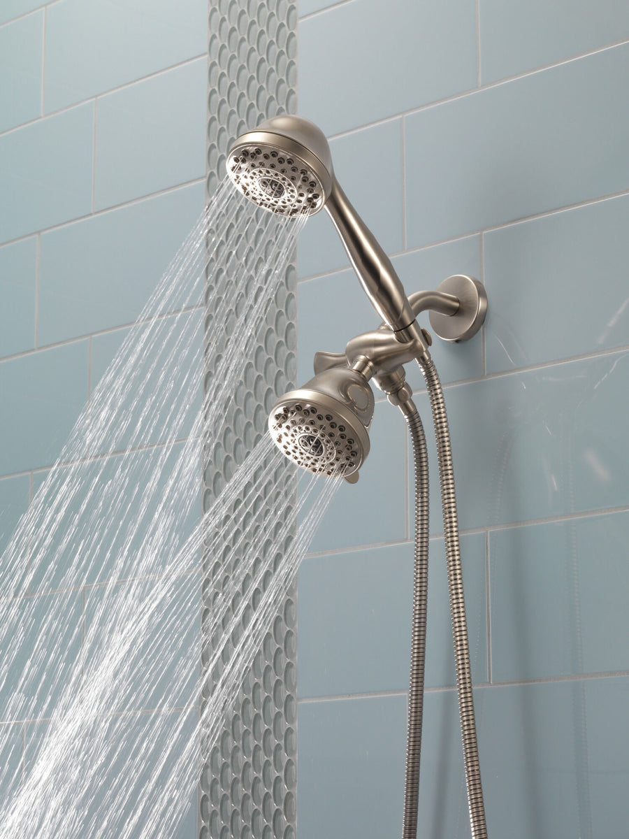 Universal Showering Wall Mount Components Shower Arm in Stainless
