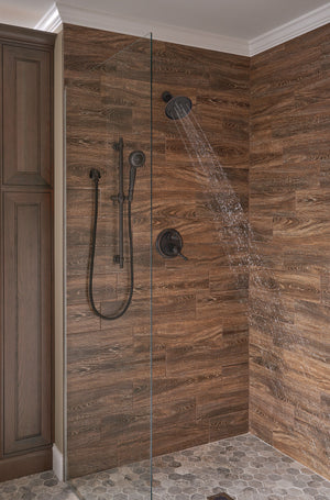 Universal Showering Wall Mount Components Shower Arm in Venetian Bronze