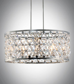 Cassiopeia 16.25' 8 Light Entry Foyer Pendant in Polished Nickel