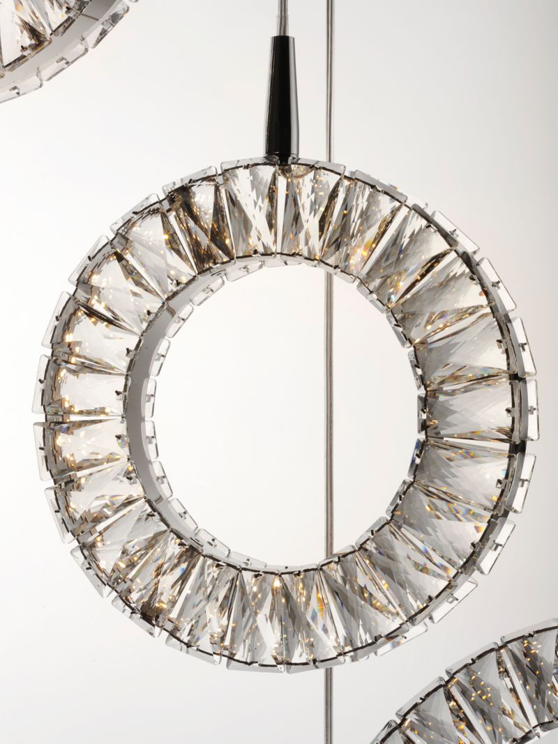 Charm 23.75' 5 Light Multi-Light Pendant in Polished Chrome