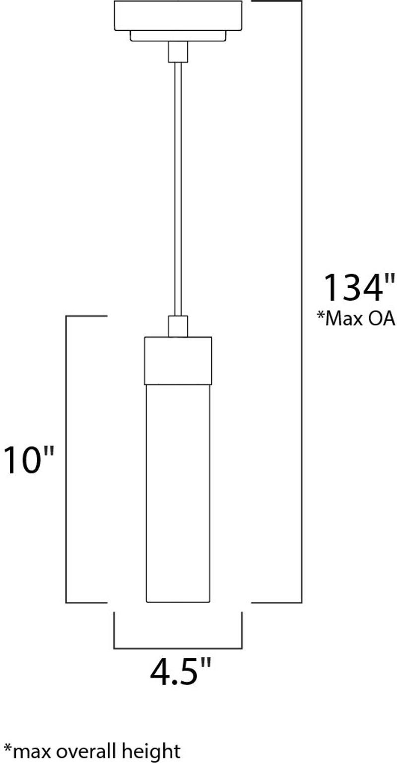 Cilandro I 4.5' Single Light Mini-Pendant in Satin Nickel