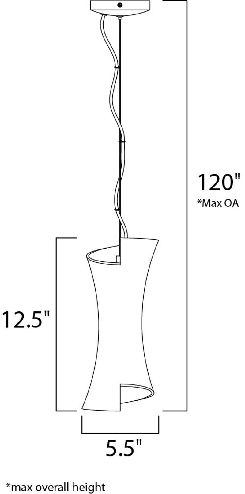 Conico 5.5' Single Light Pendant in Satin Nickel