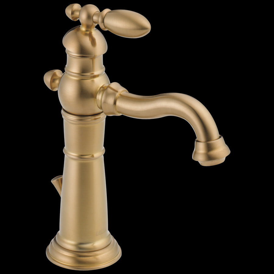 Victorian Single-Handle Bathroom Faucet in Champagne Bronze