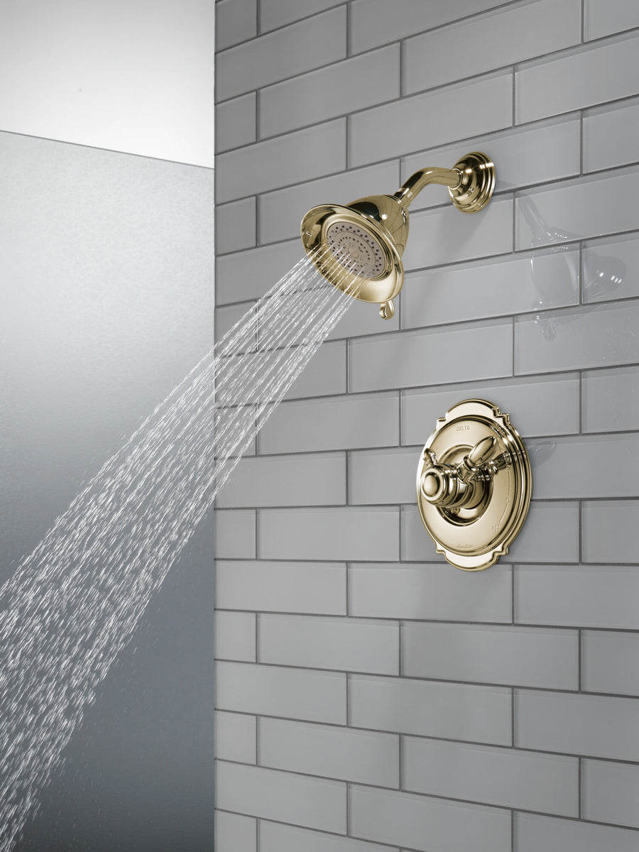 Victorian Single-Handle Shower Only in Polished Brass