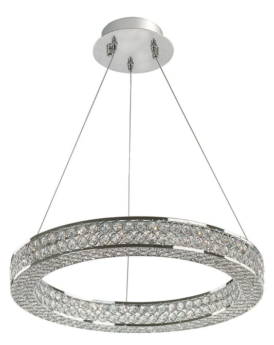 Eternity 20" Single Light Pendant in Polished Chrome