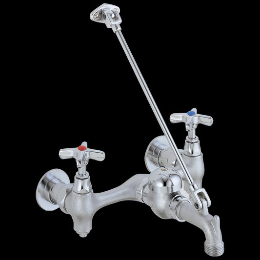 28C / T9 Wall Mount Laundry Faucet in Rough Chrome