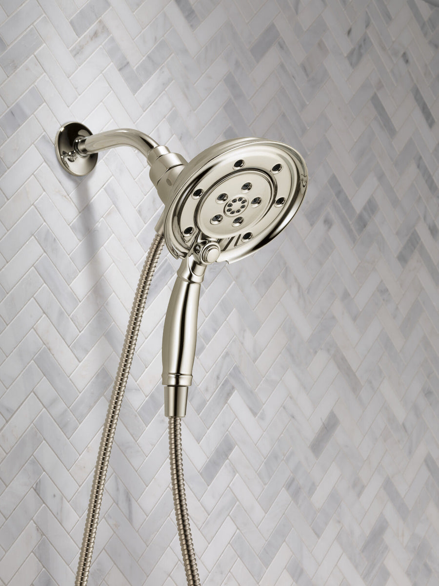 Universal Showering Components 2.5 gpm Showerhead in Polished Nickel - Pull Down Hand Shower