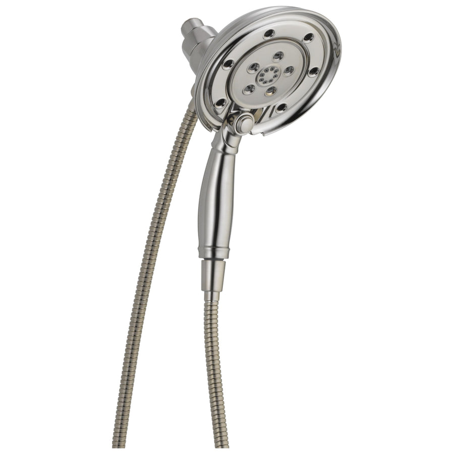 Universal Showering 6.13' Showerhead in Stainless - Pull Down Hand Shower