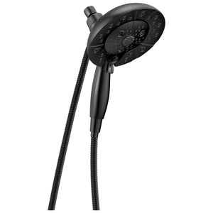 Universal Showering 6.88' Showerhead in Matte Black - Pull Down Hand Shower