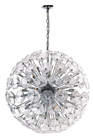 Fiori 31.5' 28 Light Single Pendant in Polished Chrome