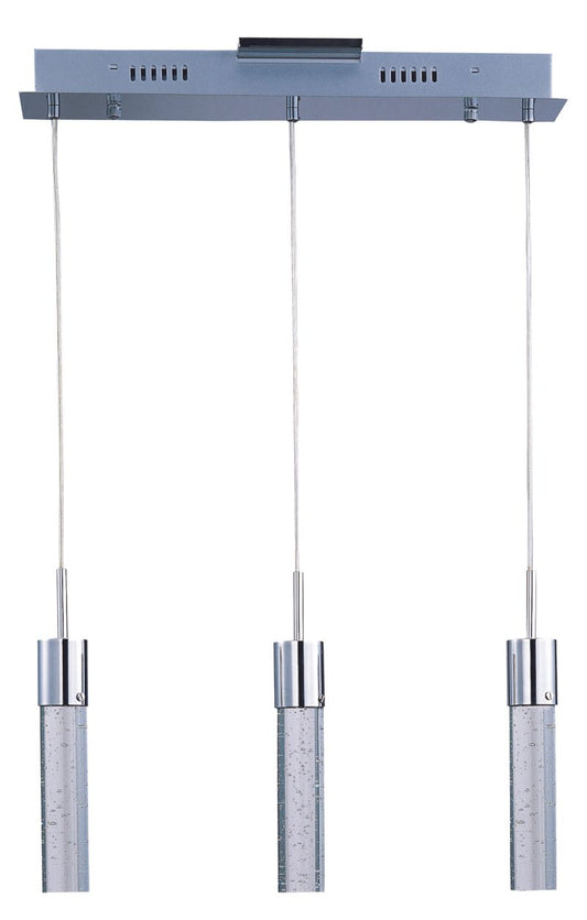 Fizz IV 2" 3 Light Linear Pendant in Polished Chrome