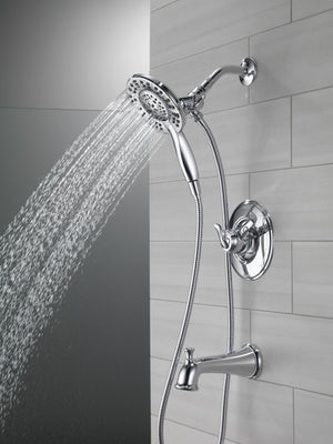 Linden Single-Handle Tub & Shower in Chrome - Pull Down Hand Shower
