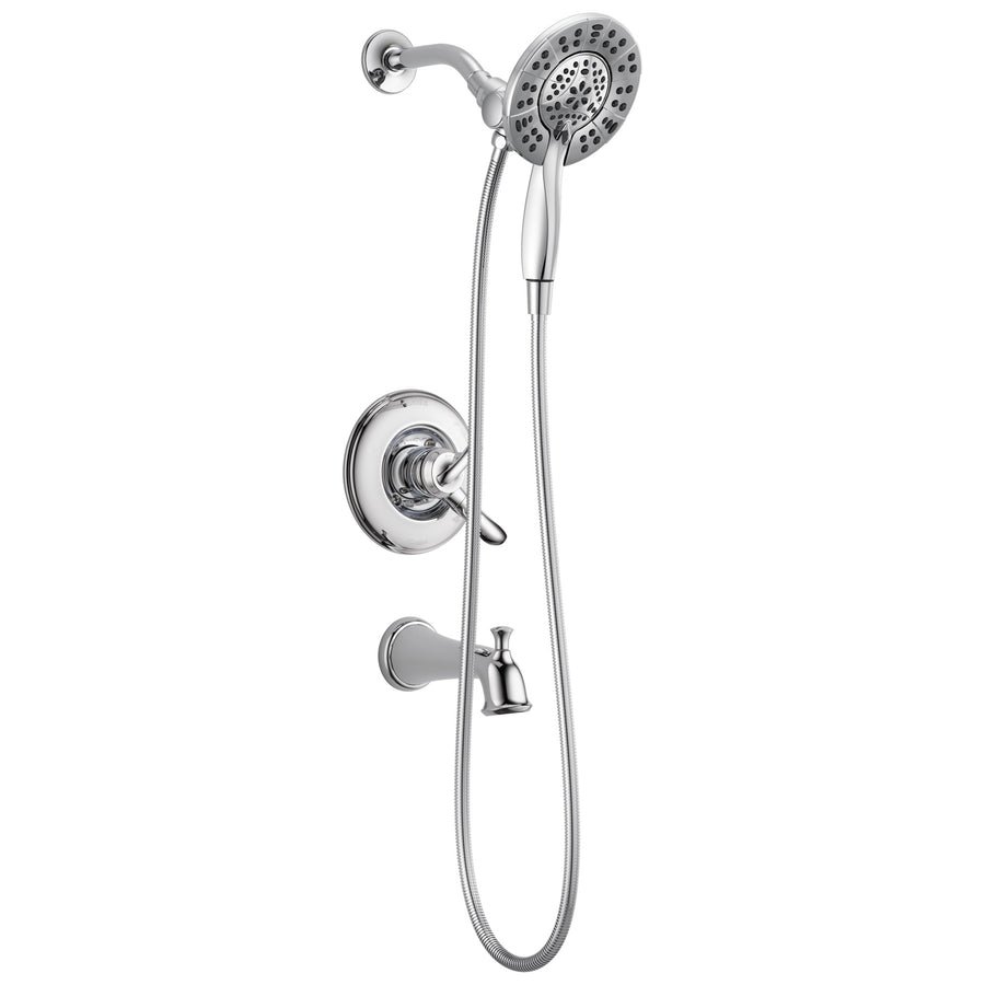 Linden Single-Handle Tub & Shower in Chrome - Pull Down Hand Shower