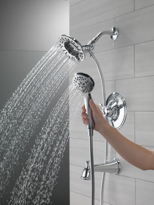 Linden Single-Handle Tub & Shower in Chrome - Pull Down Hand Shower