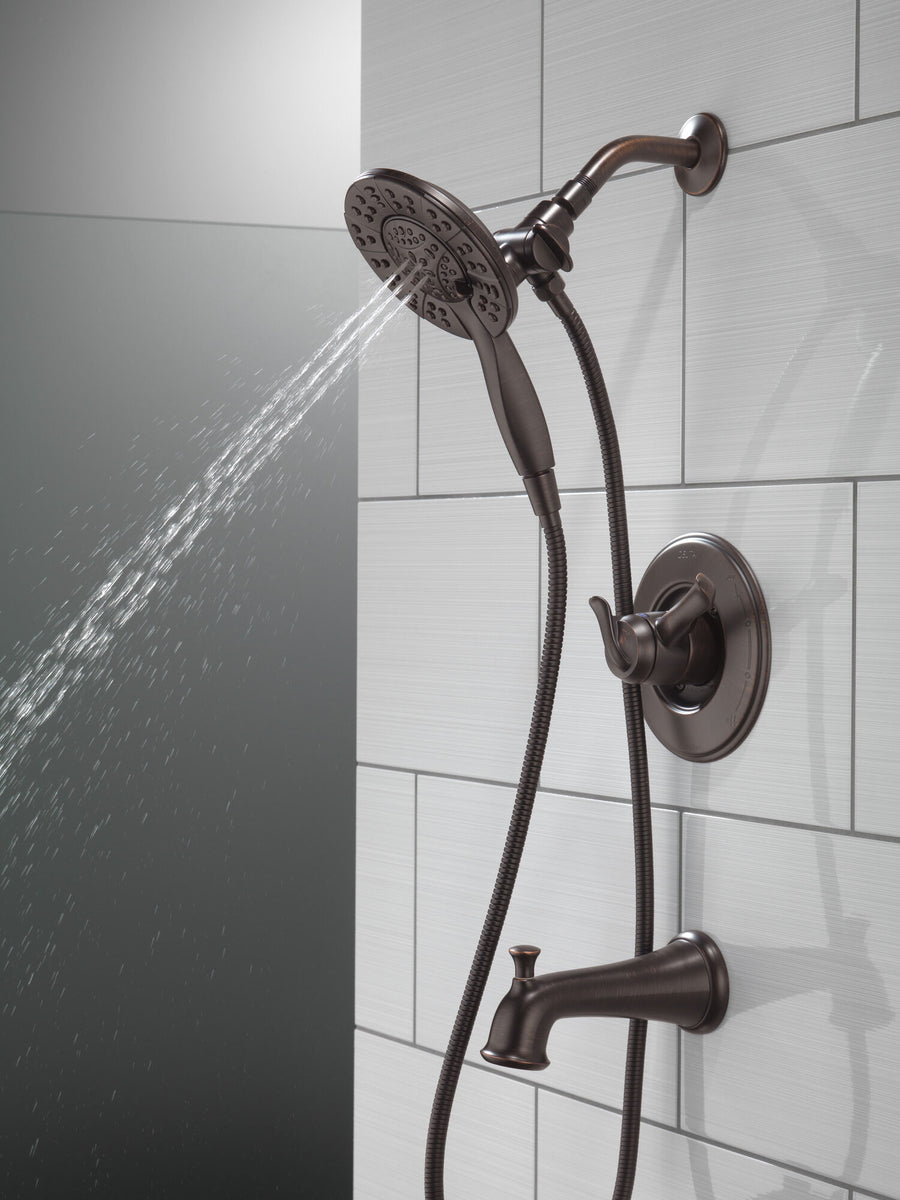 Linden Single-Handle Tub & Shower in Venetian Bronze - 4 Spray Settings