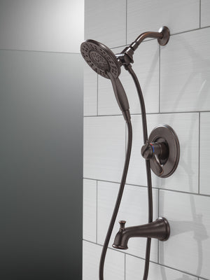 Linden Single-Handle Tub & Shower in Venetian Bronze - 4 Spray Settings