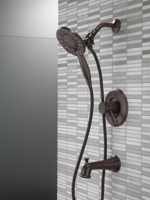 Linden Single-Handle Tub & Shower in Venetian Bronze - Pull Down Hand Shower