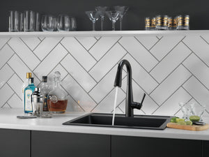 Essa Pull-Down Bar Kitchen Faucet in Matte Black