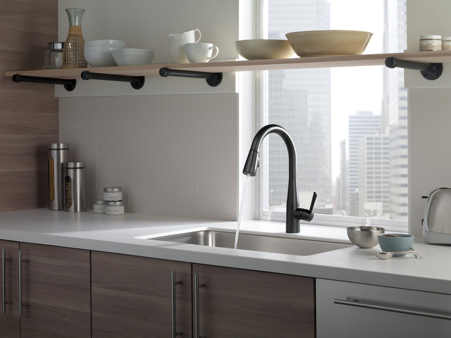 Essa Pull-Down Kitchen Faucet in Matte Black