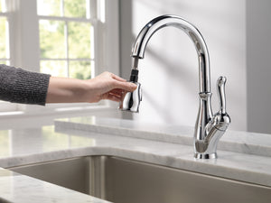 Leland Pull-Down Kitchen Faucet in Chrome with ShieldSpray
