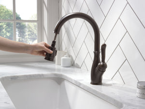 Leland Pull-Down Kitchen Faucet in Venetian Bronze with ShieldSpray