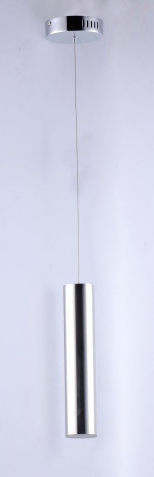 Flute 2.5' x 12' Single Light Mini-Pendant in Polished Chrome