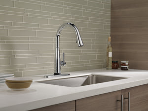 Essa Pull-Down Kitchen Faucet in Chrome with Touch Tech
