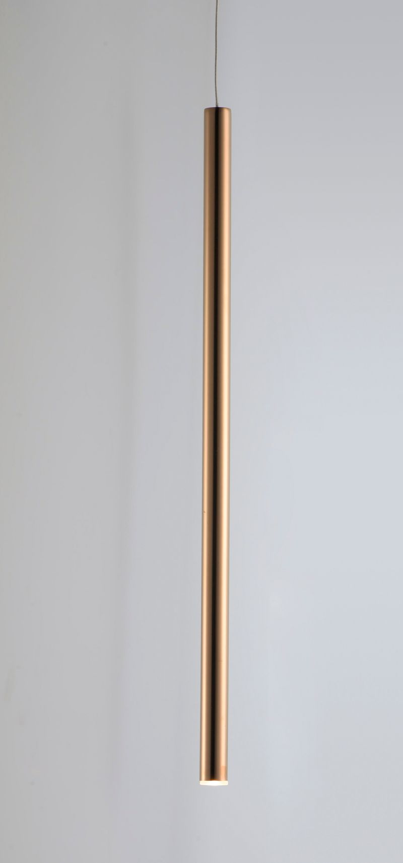 Flute 1' x23.75' Single Light Mini-Pendant in Rose Gold
