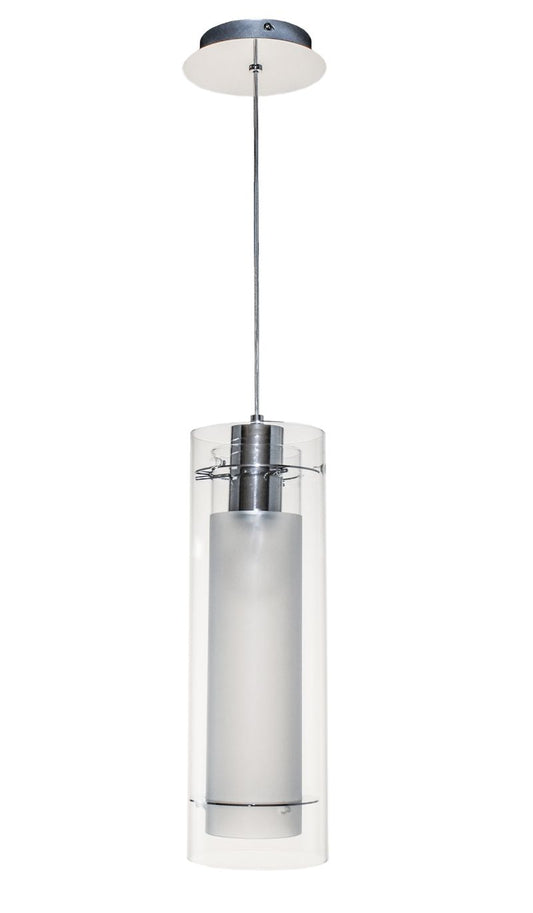 Frost 5.5" Single Light Pendant in Polished Chrome