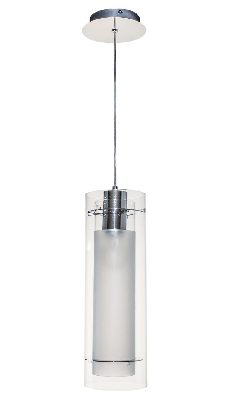 Frost 5.5' Single Light Pendant in Polished Chrome