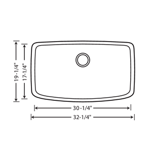 Valea 32.25' Granite Single-Basin Undermount Kitchen Sink in Anthracite (32.5' x 22' x 9.5')