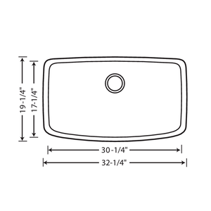 Valea 32.25' Granite Single-Basin Undermount Kitchen Sink in Metallic Grey (32.5' x 22' x 9.5')