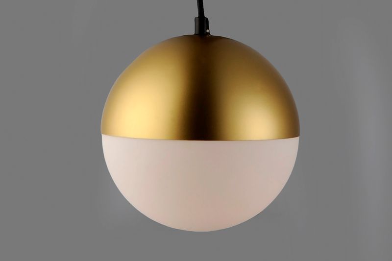 Half Moon 11.75' Single Light Pendant in Metallic Gold