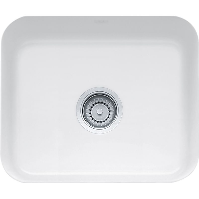 Cisterna Fireclay Single Basin Undermount Kitchen Sink in White