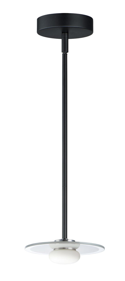 Helio 7" Single Light Pendant in Black