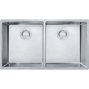 Cube 31.5' x 17.75' Stainless Steel Double Basin Kitchen Sink