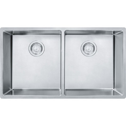 Cube 31.5" x 17.75" Stainless Steel Double Basin Kitchen Sink