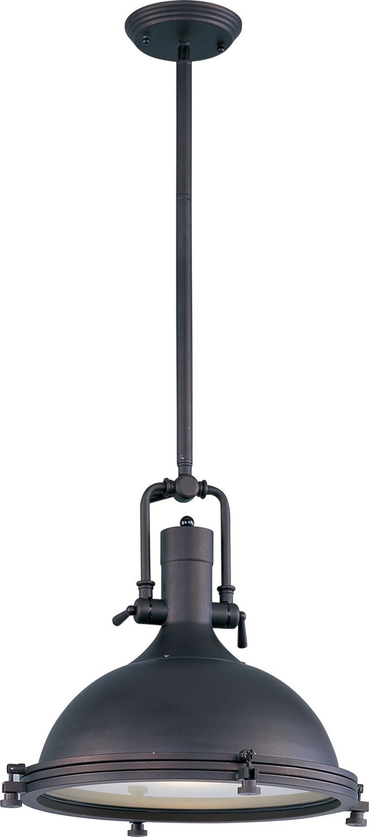 Hi-Bay 17.75" Single Light Pendant in Bronze