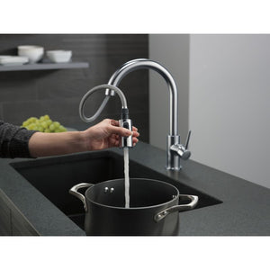 Trinsic Pull-Down Kitchen Faucet in Arctic Stainless