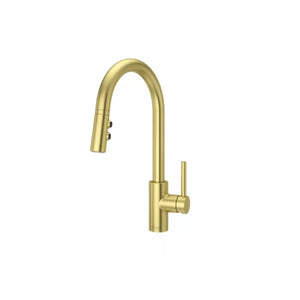 Stellen Pull-Down Kitchen Faucet in Brushed Gold