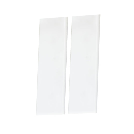 Address 1.25" x 5" Half Blank Tile with Light - White