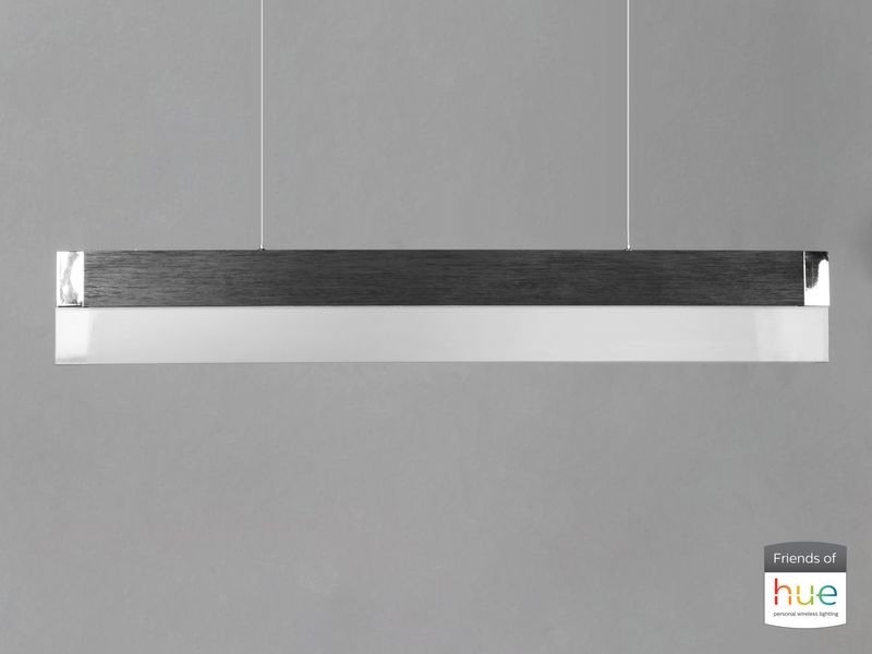 iBar 41.75' Single Light Friends of Hue Linear Pendant in Brushed Black