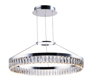 Icycle 27.25' Single Light Chandelier in Polished Chrome