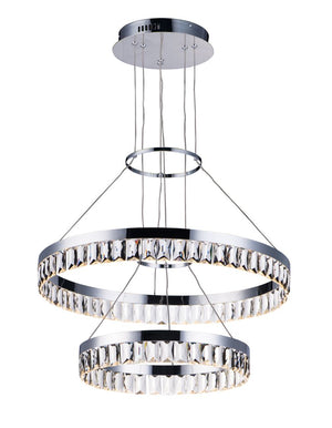 Icycle 23.5' Single Light Chandelier in Polished Chrome