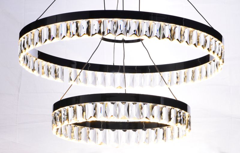 Icycle 23.5' Single Light Chandelier/Linear Pendant in Polished Chrome